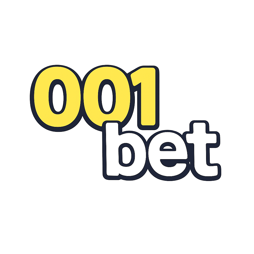 alt="Logotipo 001bet sem fundo — números 001 em amarelo e palavra bet em branco, formato PNG 512x512 para site de cassino online"